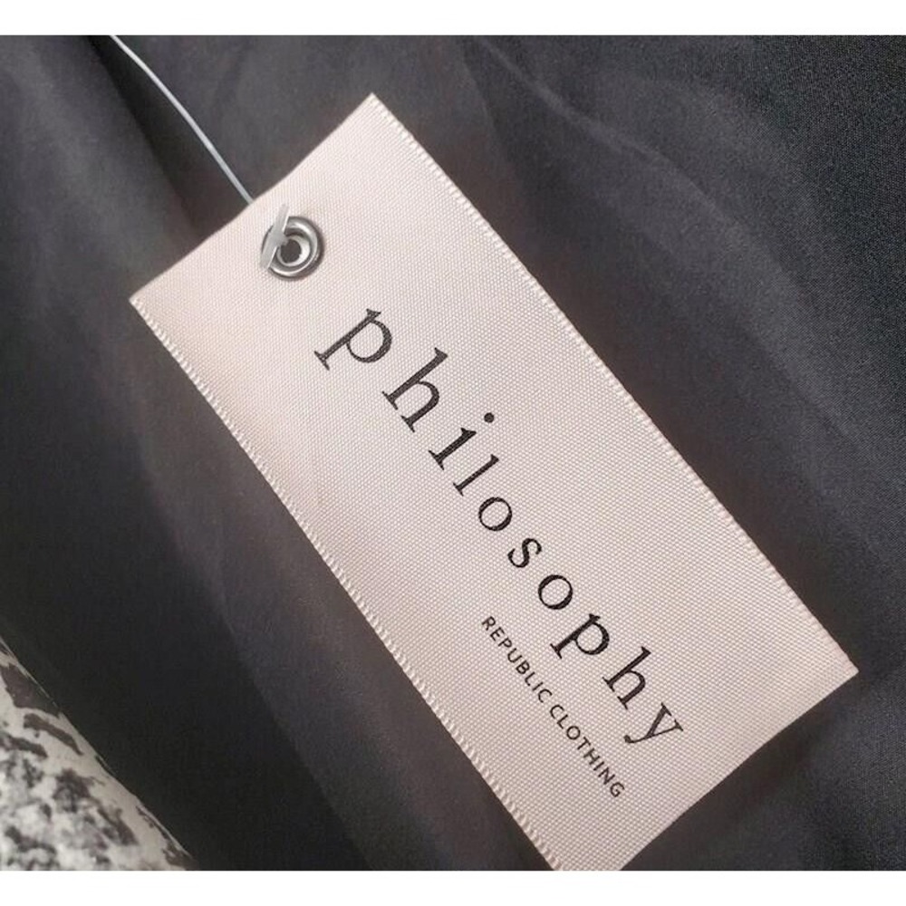 Philosophy Women's Biker Jacket Snake Python Faux… - image 5